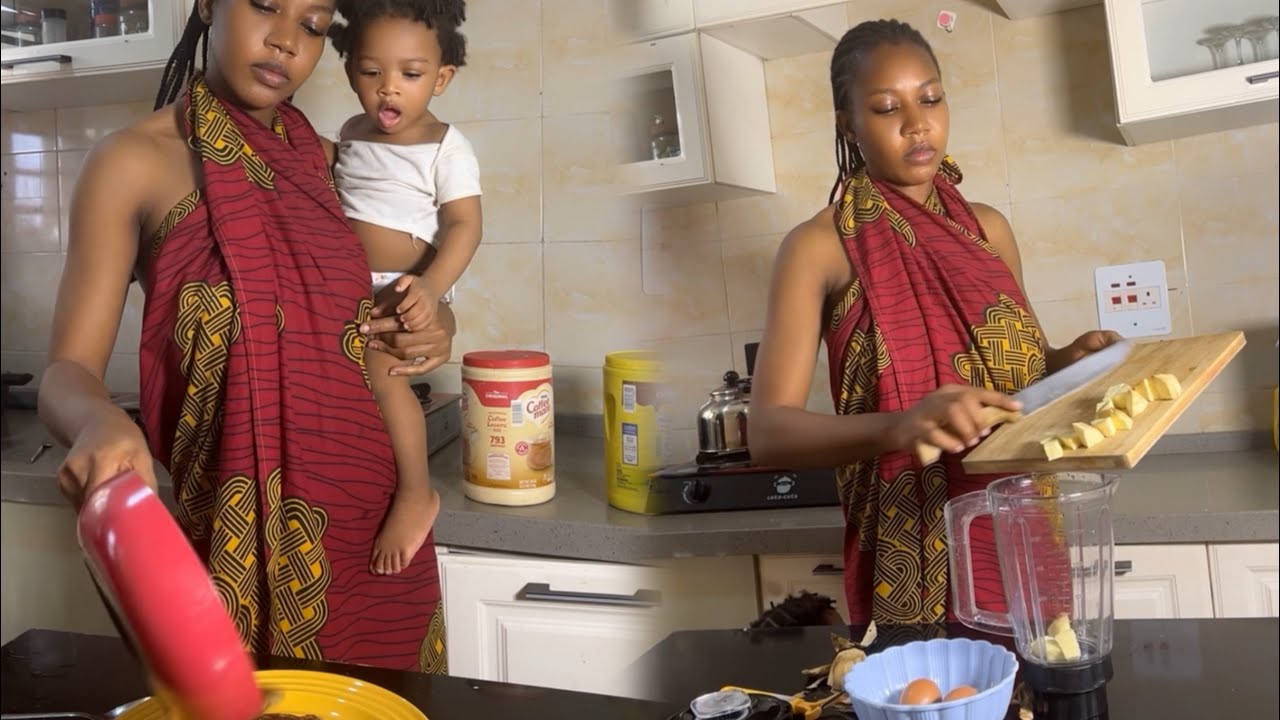 Mommy creates delicious breakfast recipe yum 