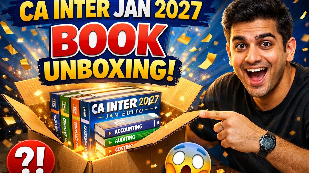 Unboxing CA Intermediate❤️ Jan 2027 #caintermediate #booksunboxing #jan2027 