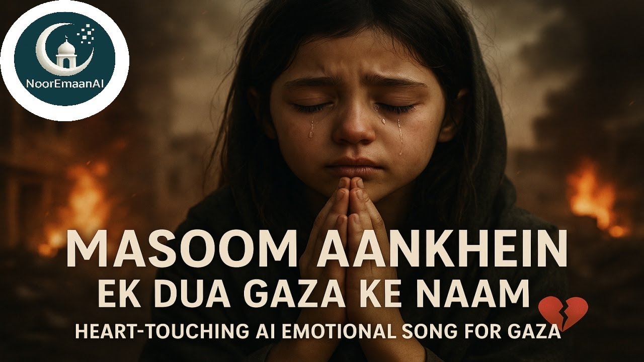 Masoom Aankhein – Ek Dua Gaza Ke Naam | Heart-Touching AI Emotional Song for Gaza | Noor Emaan AI