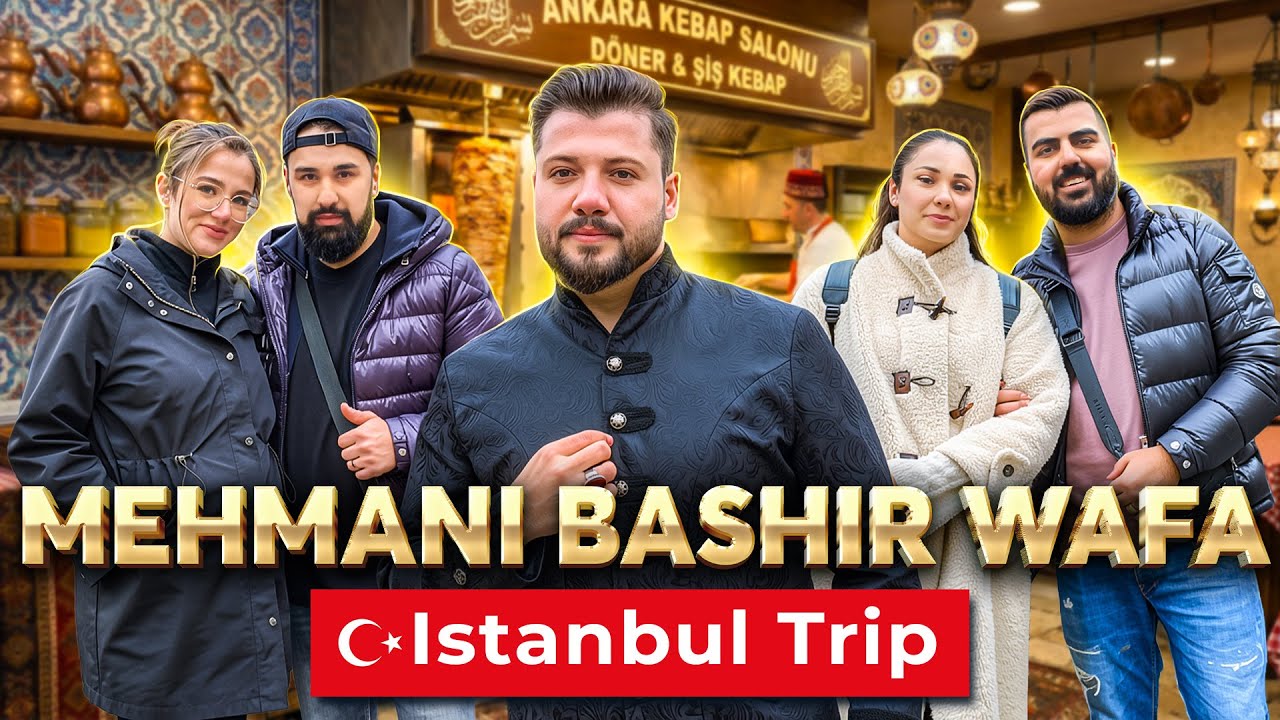Ramadan Iftar in Istanbul | Mehmani Bashir Wafa | Parnian Eats Soap | مهمانی بشیر وفا برای افطار