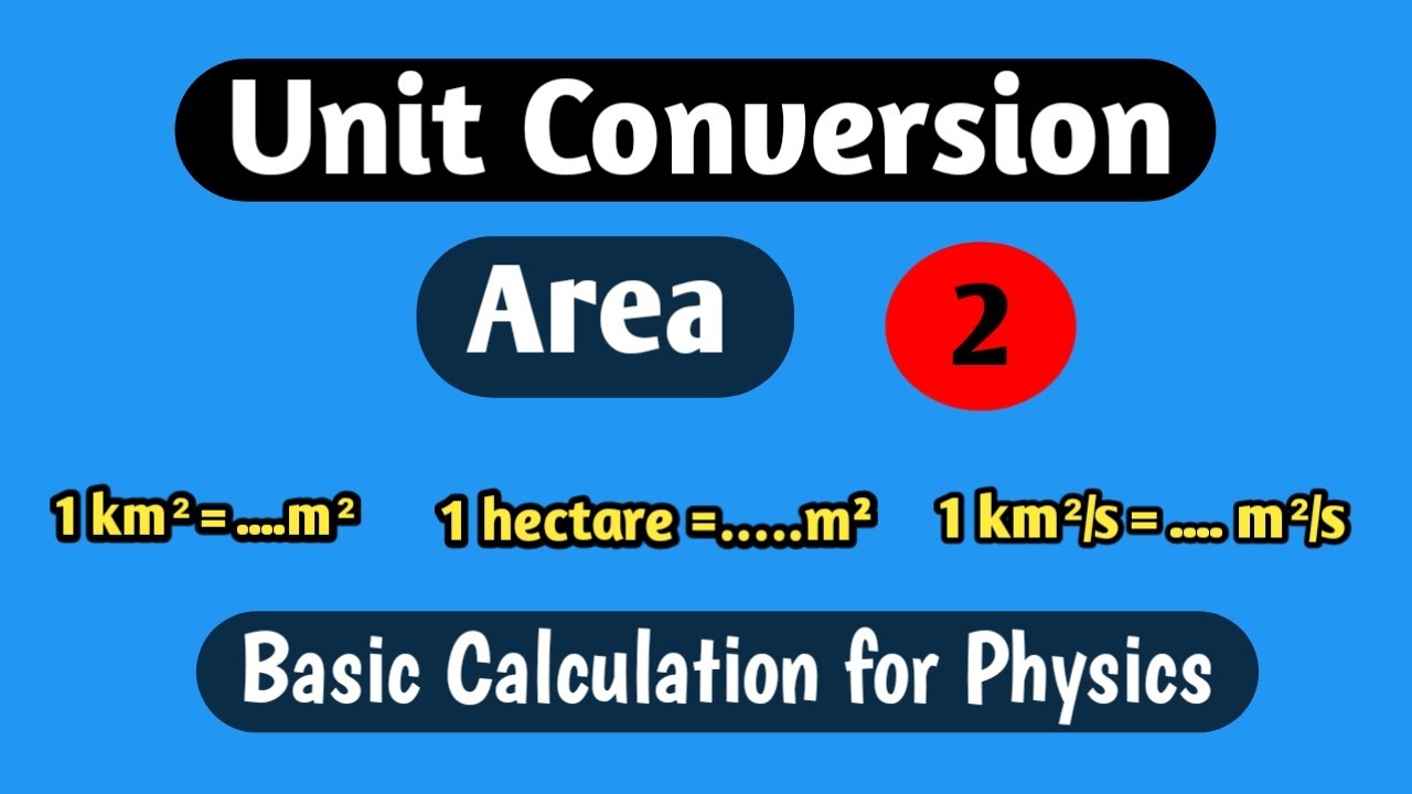 Unit Conversion| Conversion of unit| part2 (Area)