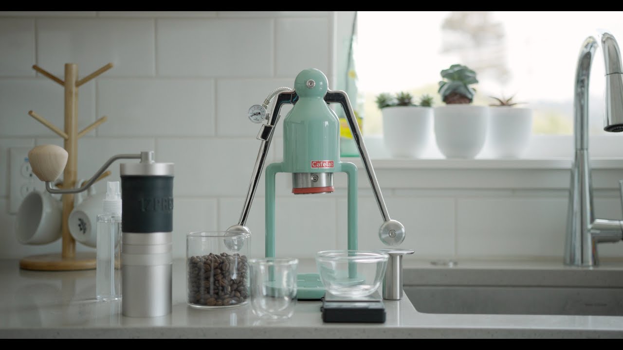 Making Espresso at Home with the Cafelat Robot - Coffee ASMR - 4K