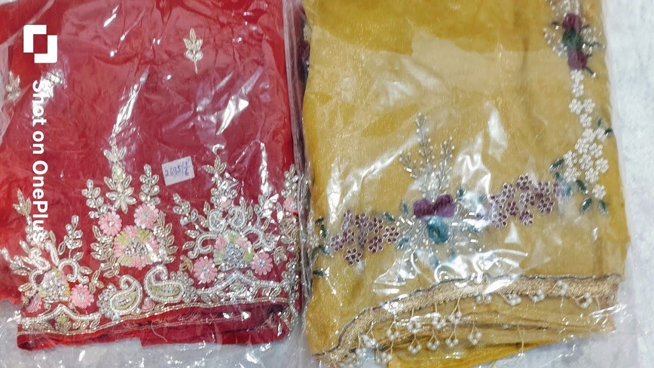 New trending hand work main party wear suit ☎️ order no 9873077223