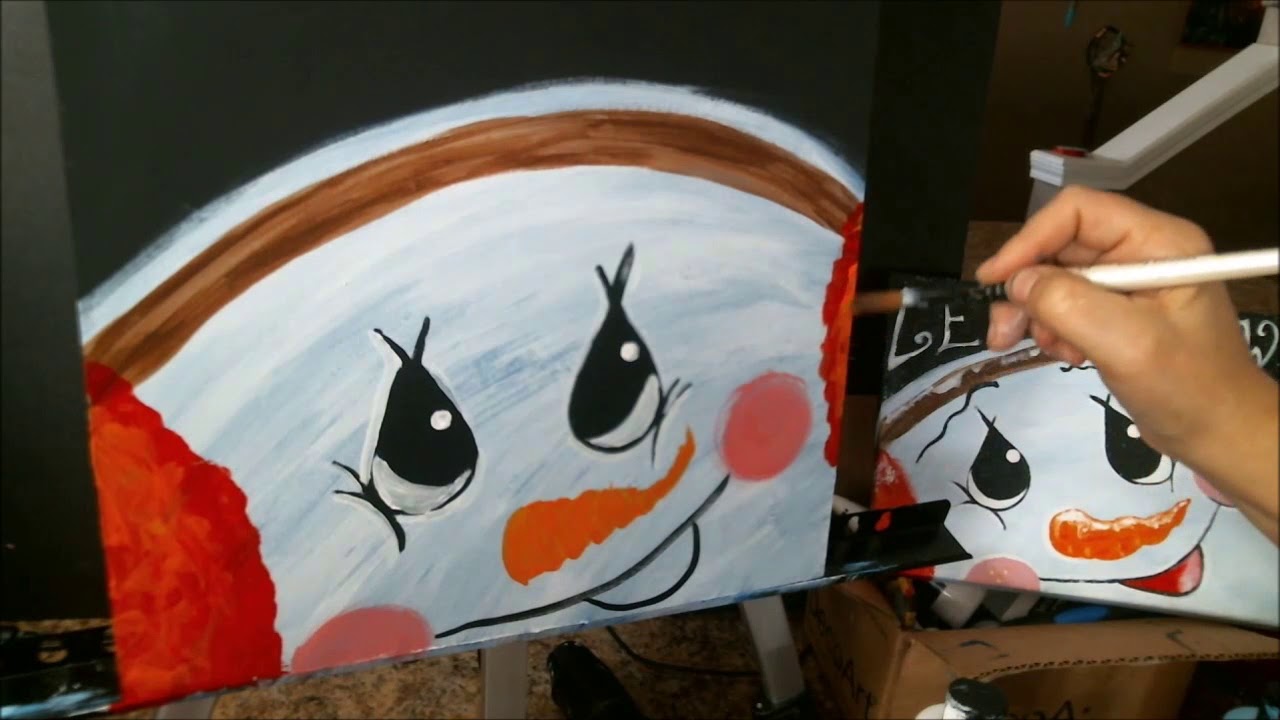 Easy Painted Snowman DIY