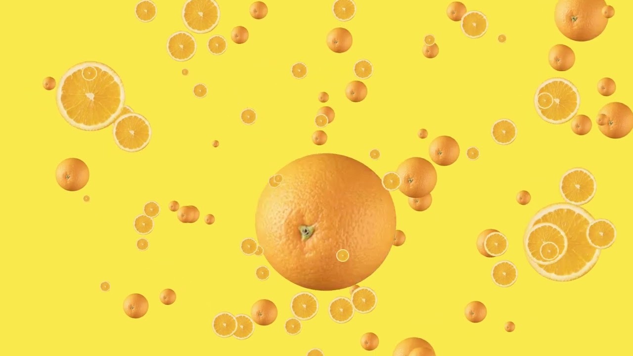 Oranges Fruit Background Backdrop Motion Graphics 4K 30fps Copyright Free