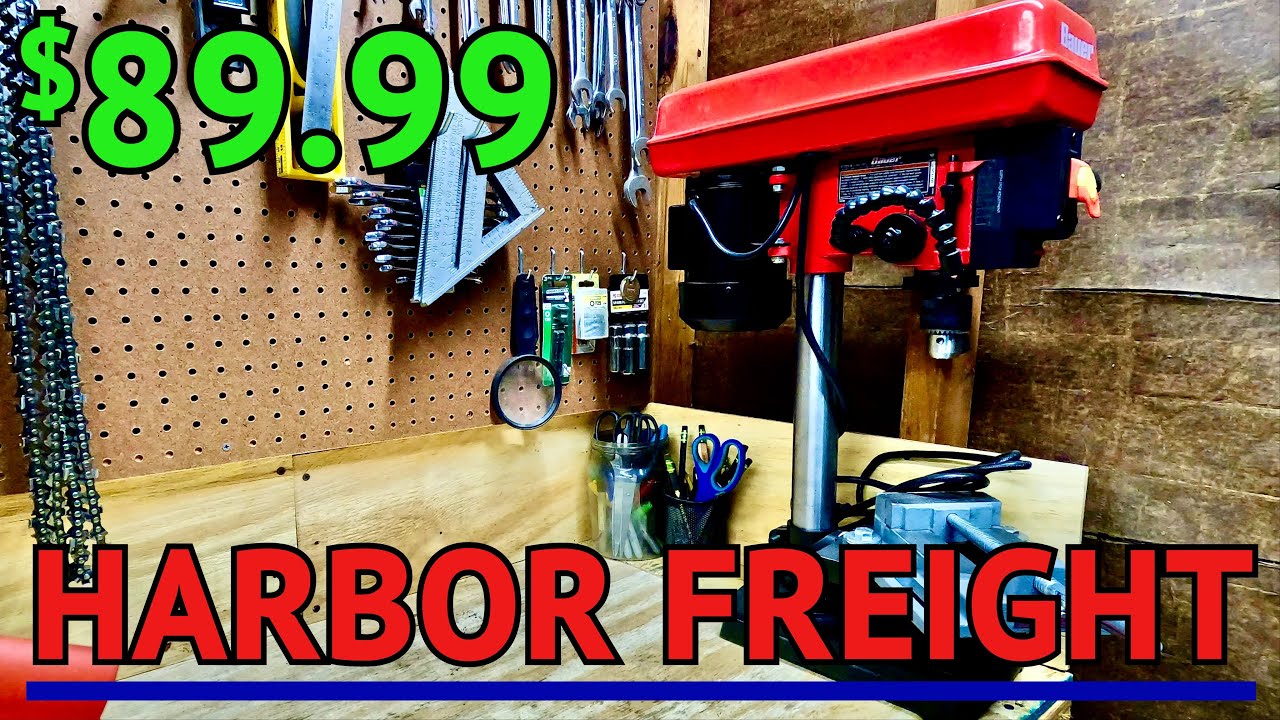 Bauer 8in Drill Press from Harbor Freight- Unbox, assemble, and test!