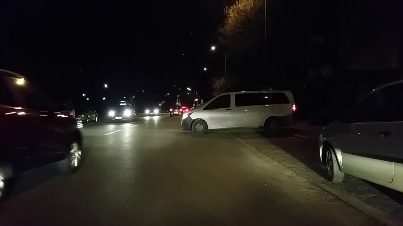 Bus Führerstand Nachtfahrt vom Arabellapark bis zum Westerlandanger