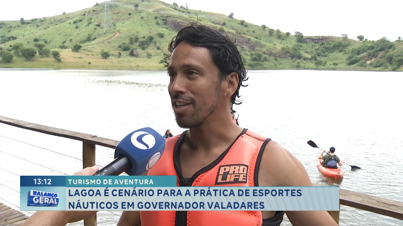 Gov. Valadares: Lagoa vira cenário para esportes náuticos e turismo de aventura.