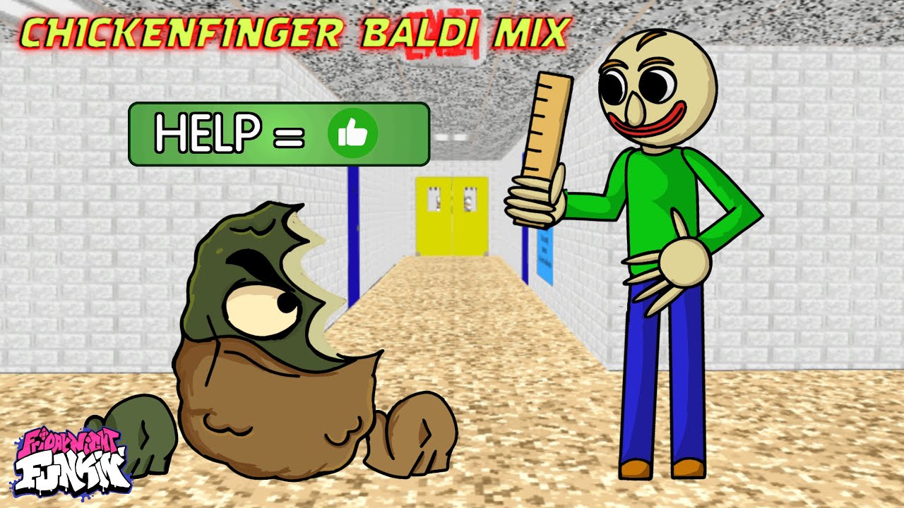 FNF: ЧикенФингер против Балди // FANMADE CHICKENFINGER █ Friday Night Funkin' █