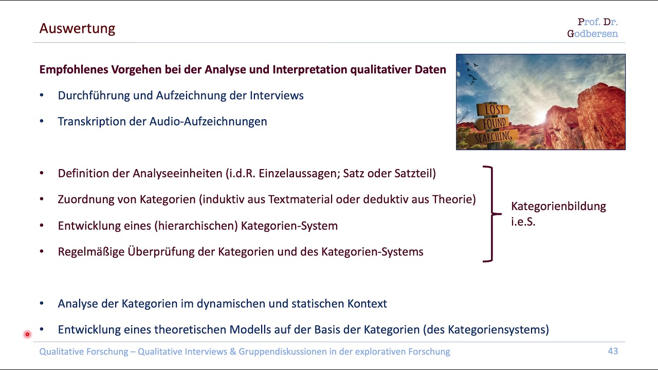 3.4.3 Auswertung von qualitativen Interviews (Kompaktkurs Qualitative Forschung)