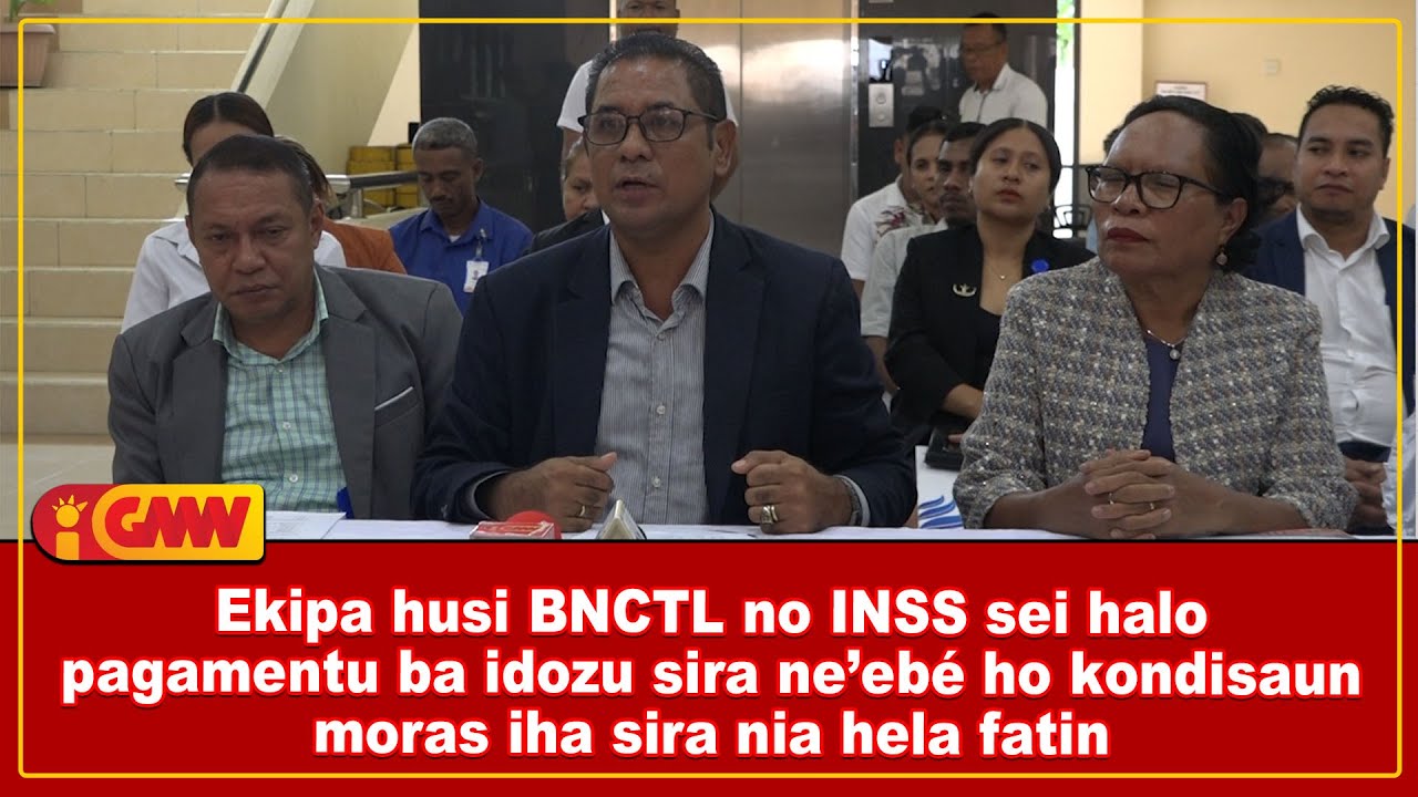 Ekipa husi BNCTL no INSS sei halo pagamentu ba idozu sira ne’ebé ho kondisaun moras iha sira nia ...