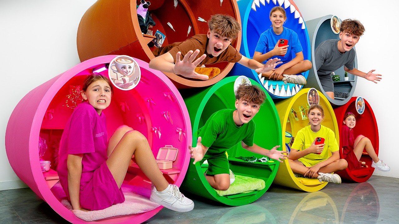 Thử Th&aacute;ch X&acirc;y Kh&aacute;ch Sạn Capsule Trong 1 GIỜ! 🚀 Maria c&oacute; kịp đ&oacute;n thanh tra?