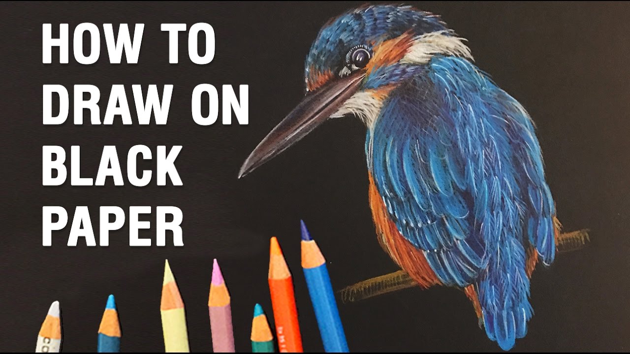 How to Draw with Colored Pencils on Black Paper: TIPS and WALKTHROUGH