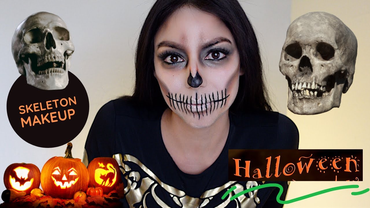 ​☠️​SKELETON MAKEUP💀 ​TUTORIAL 💄