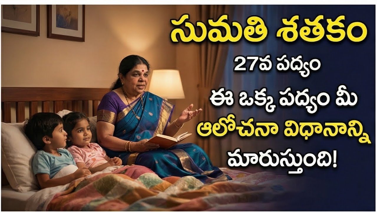 శతకం - పద్యం 27: వివేకం అంటే ఏమిటి? | Sumathi Sathakam Poem 27 with Meaning