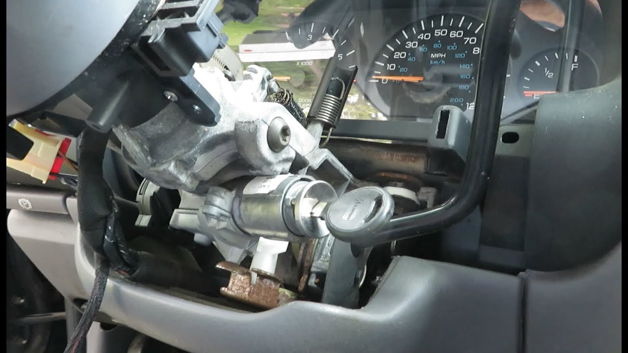 Как снять весь замок зажигания: Dodge Caravan и другие