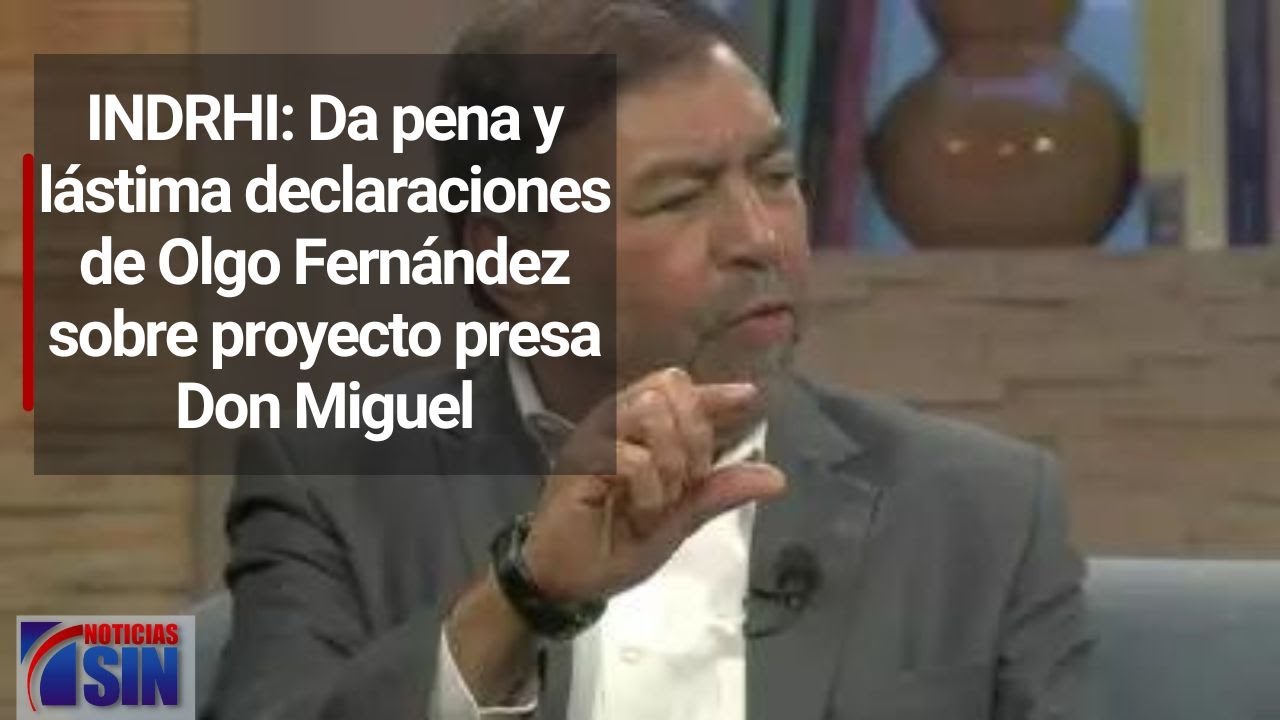 Entrevista al director del Indrhi, Olmedo Caba sobre río Masacre