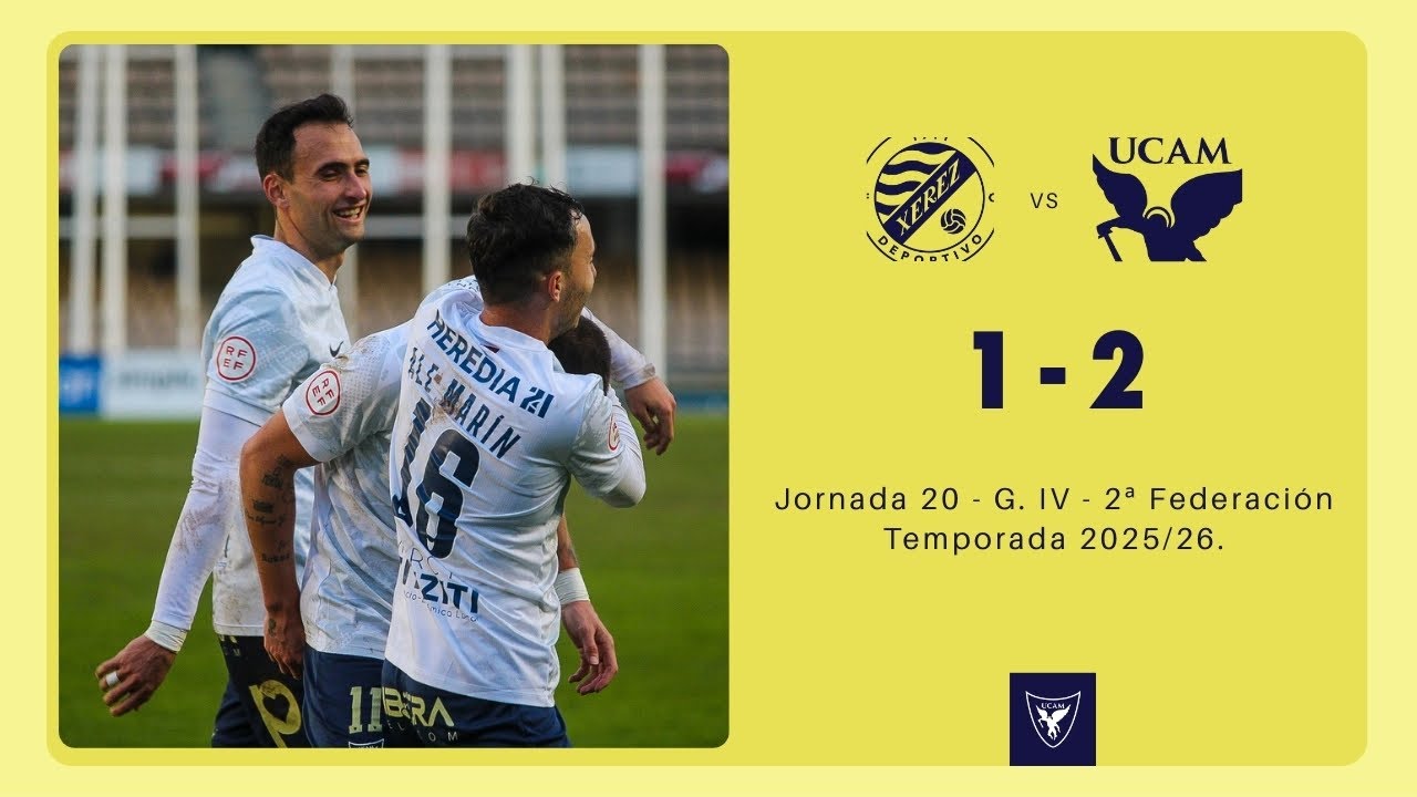 📺 Resumen: Xerez Deportivo FC - UCAM Murcia CF (1-2)