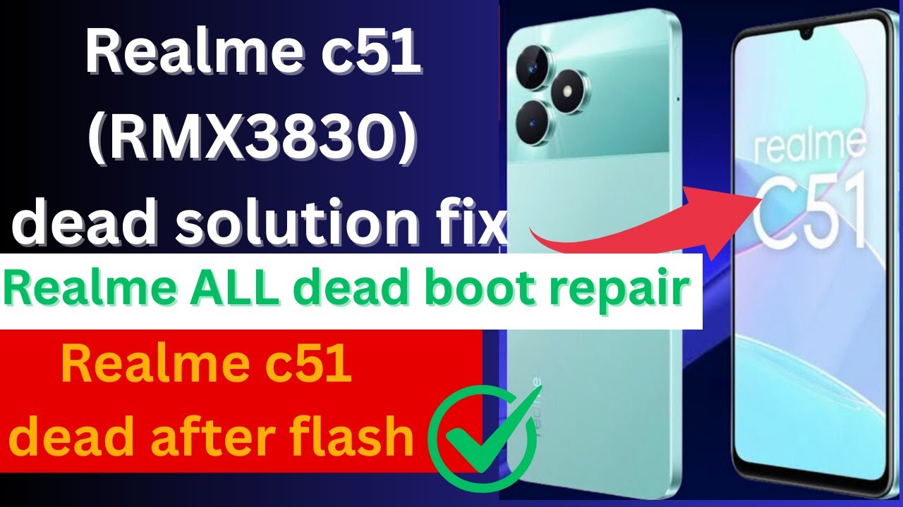 Realme c51 blank display only vibration solution Realme c51 (RMX3830) dead solution fix |c51 flash