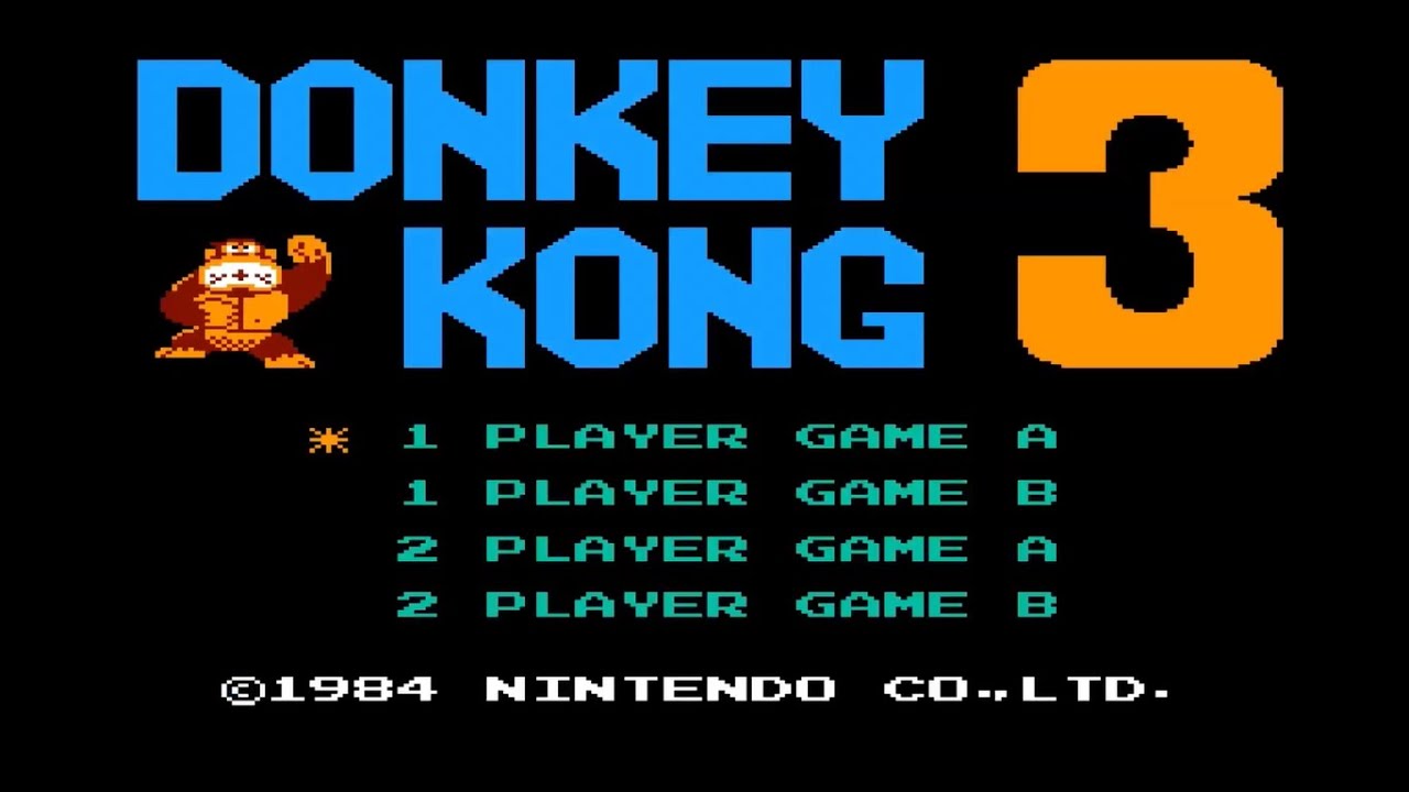 Donkey Kong 3 (NES) longplay