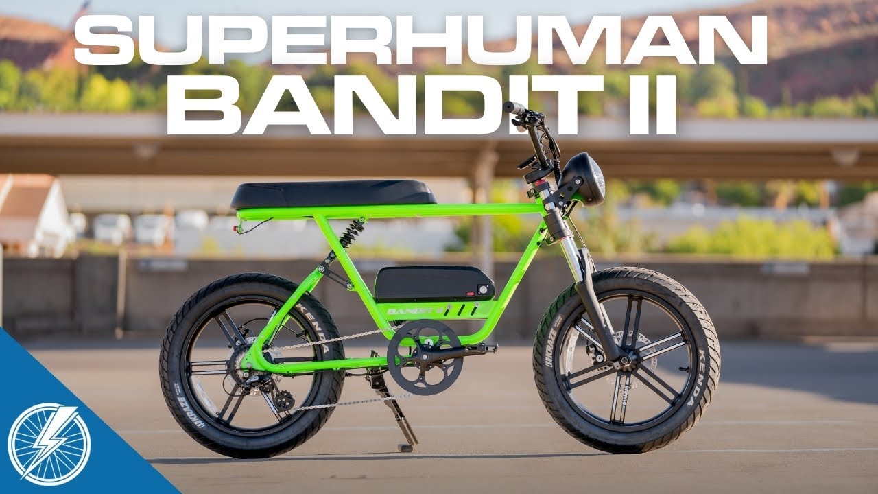 Superhuman (FLX) Bandit II Review | A head-Turning Moped E-Bike With Suspension!