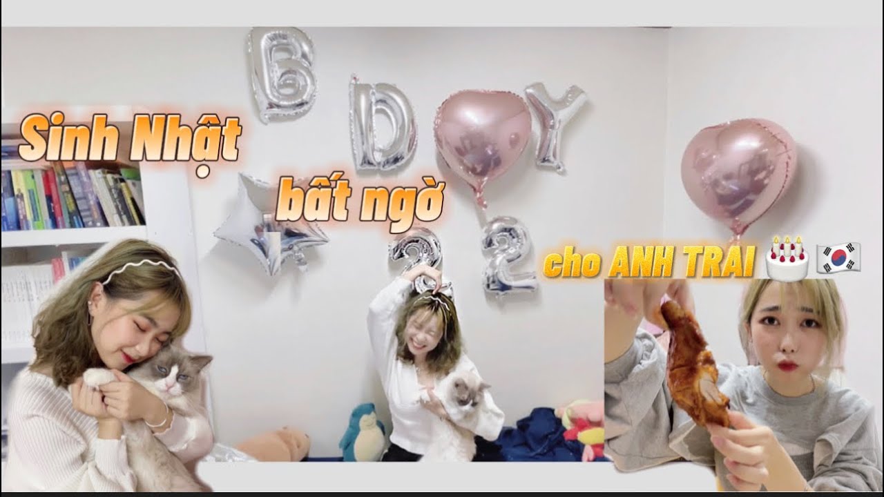 [BIRTHDAY VLOG] Tổ chức Sinh nhật BẤT NGỜ cho ANH TRAI/ Lần thứ 2 đón sinh nhật xa nhà🇰🇷