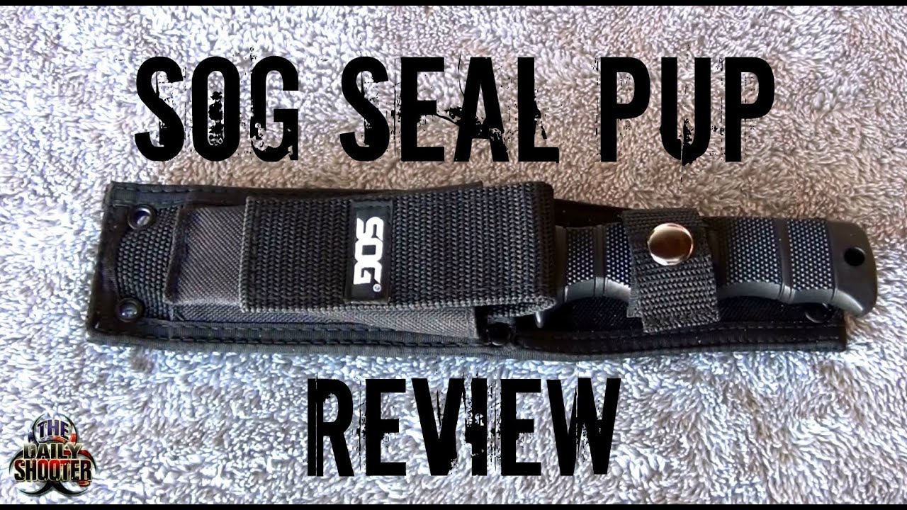 SOG Seal Pup Review A SOG AllStar fighting and survival knife