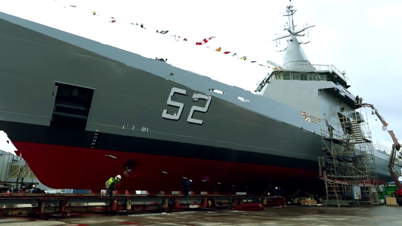 Naval Group - Lan&ccedil;amento do OPV ARA Piedrabuena da Marinha Argentina