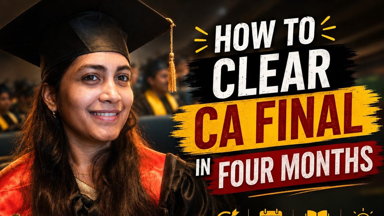Tips to clear CA Final in Just 4 Months! 😱 My Complete Study Strategy