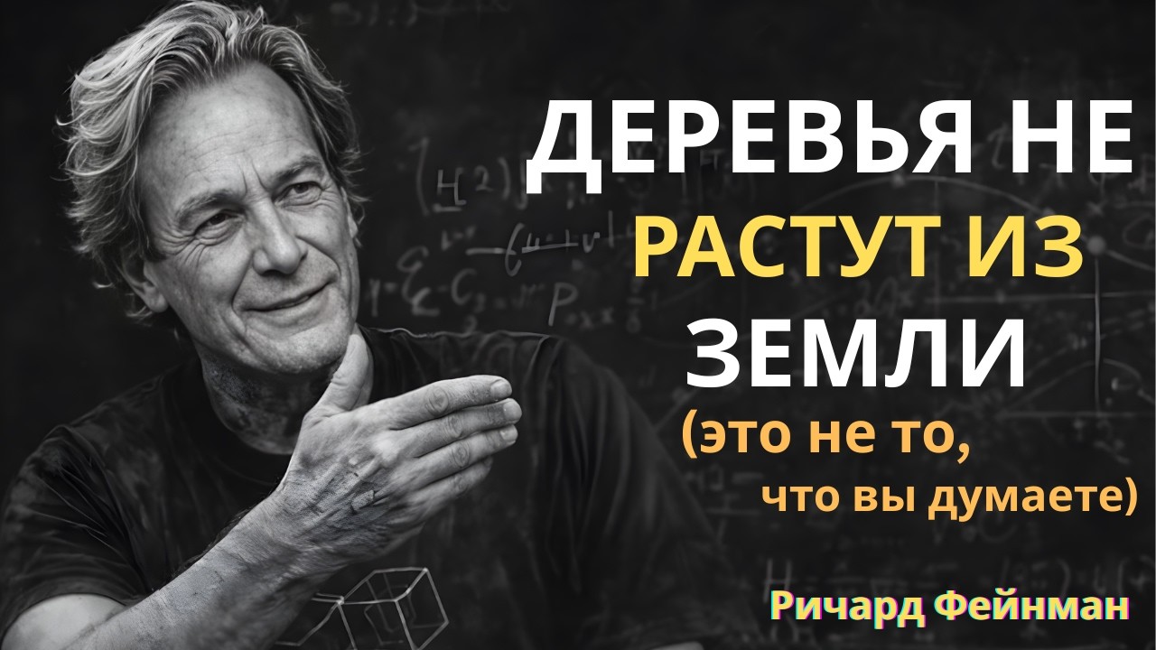 Деревья НЕ растут из земли (это не то, что вы думаете) | Ричард Фейнман объясняет почему