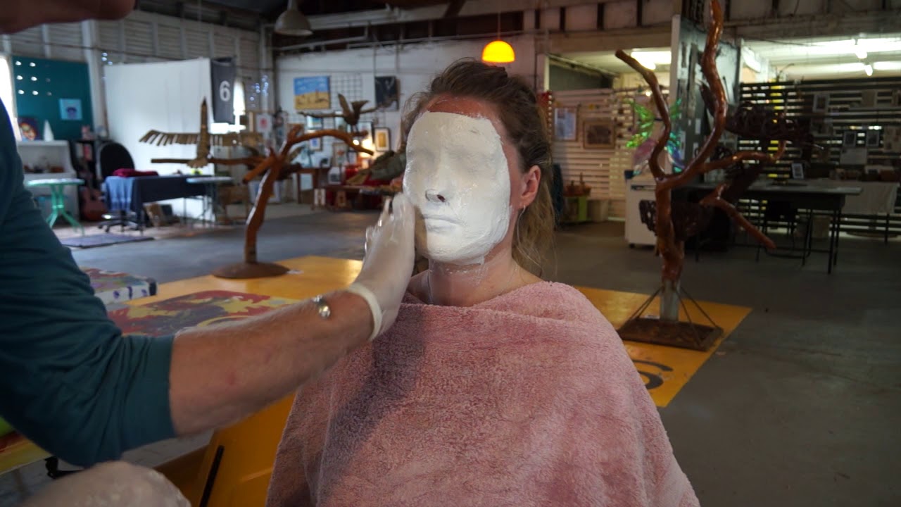 Plaster Gauze Face Mold Tutorial