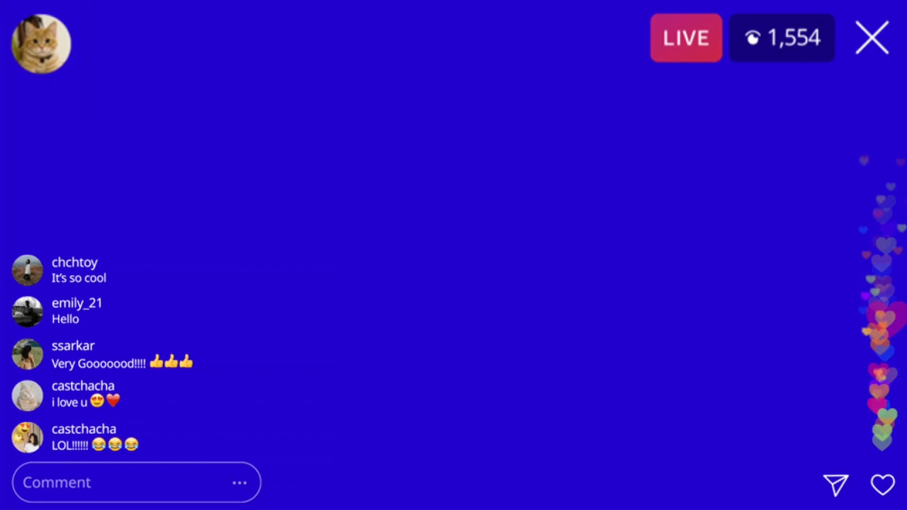 Instagram Live Chatting || Blue Screen || By Green Screen Tutorial