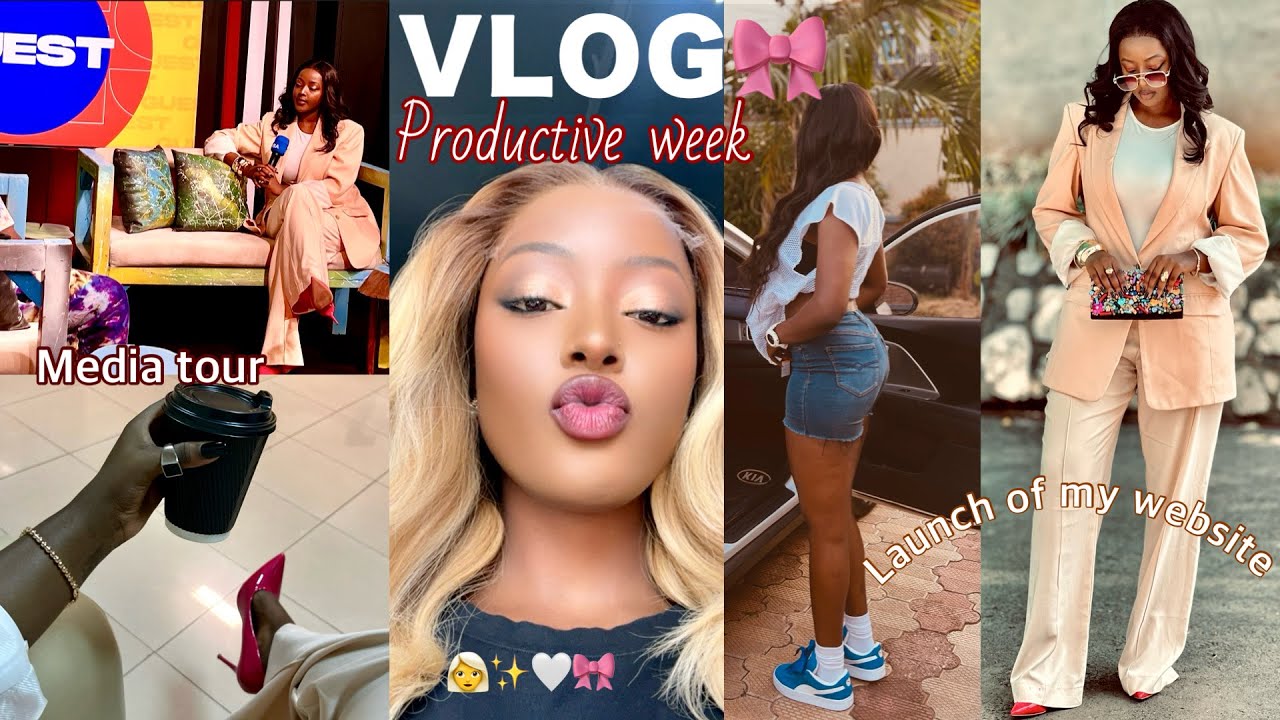VLOG: productive week / Media tour for my first fitness website/ work photoshoot.✨