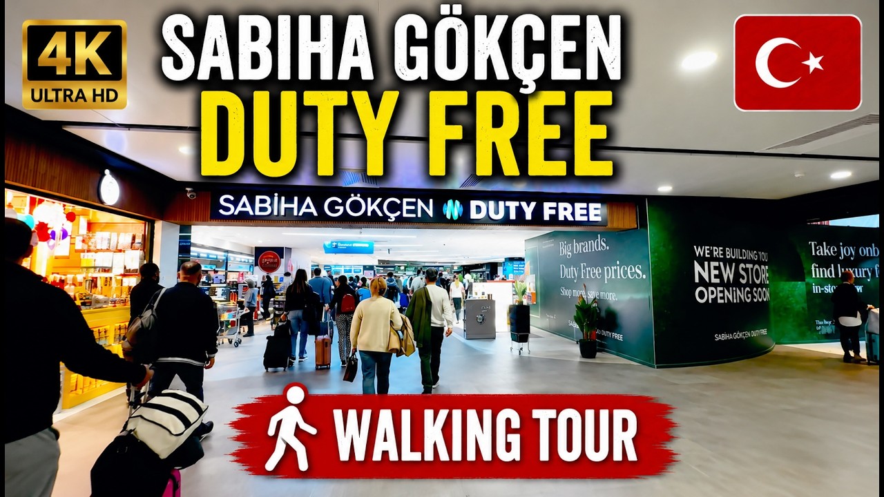Istanbul,Turkey | Sabiha Gökçen duty free 4K walking tour 2026