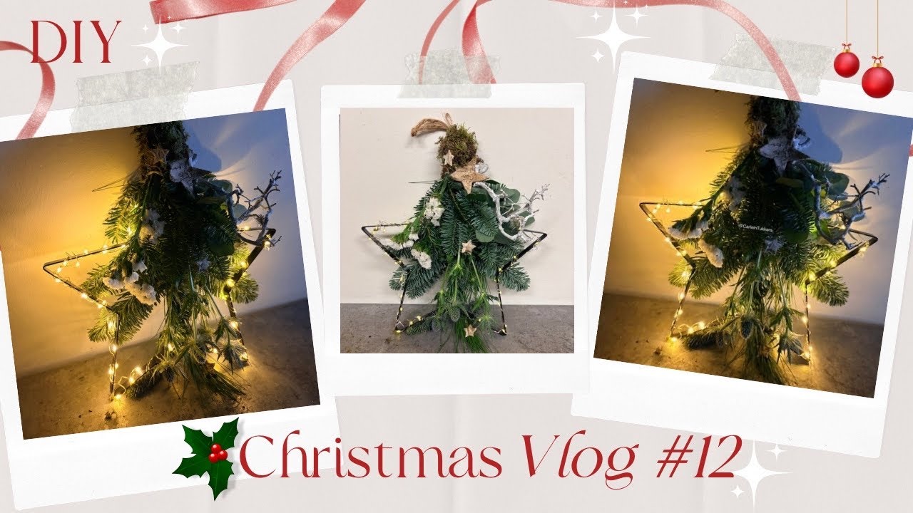 Hangende Deurhanger 🌟 | Kersthanger| Carlein Tukkers | Cursus Bloemschikken #405 | Christmasvlog #12