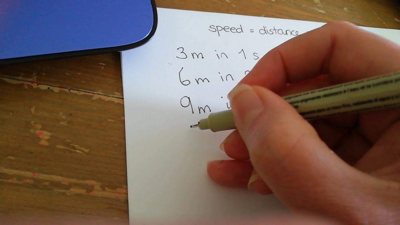 Basics for speed equals distance divided by time