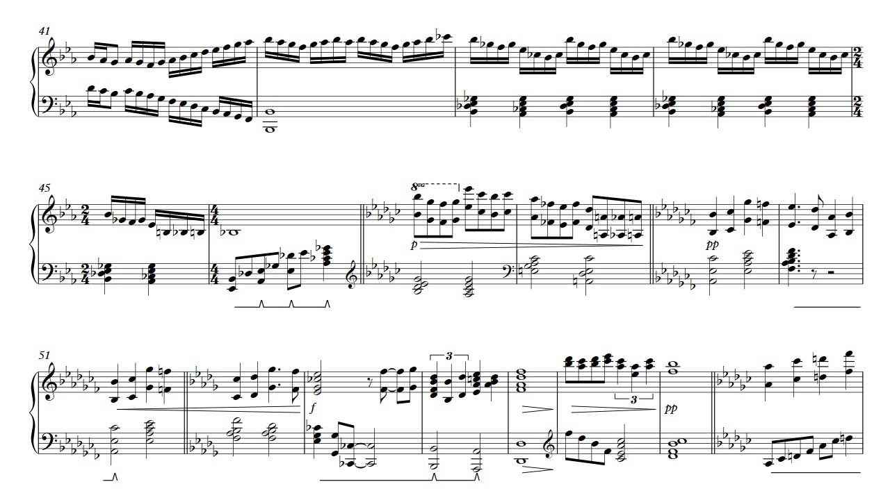 Genesis - In The Cage - Full Piano & Flute Score