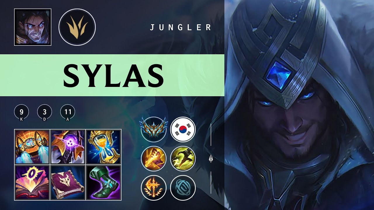 Sylas Jungle vs Jarvan IV - KR Challenger Patch 25.22