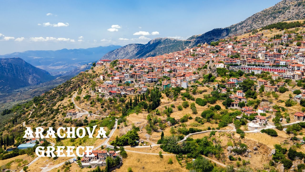 Arachova, Greece - Travel Map 4K UHD