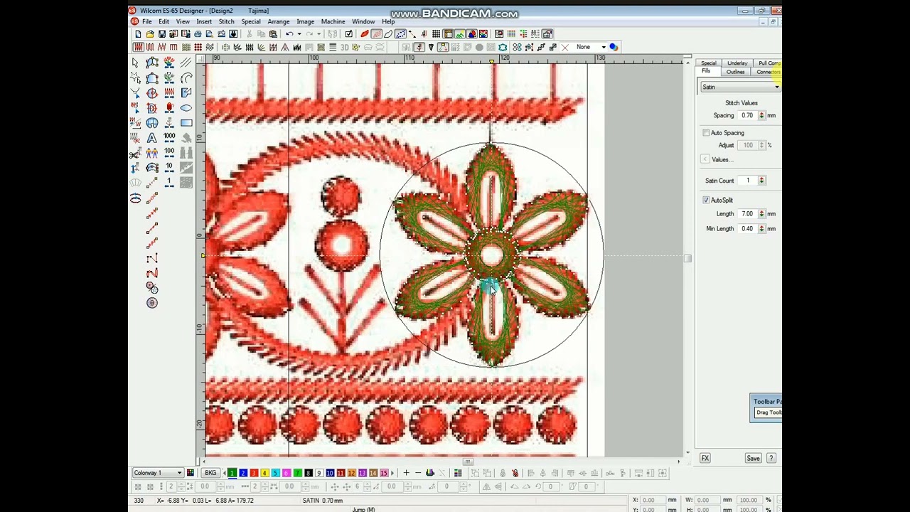 How to Make Lace Boder | Embroidery Design | Wilcome Design | wilcom tutorial | Lifetime Creation |