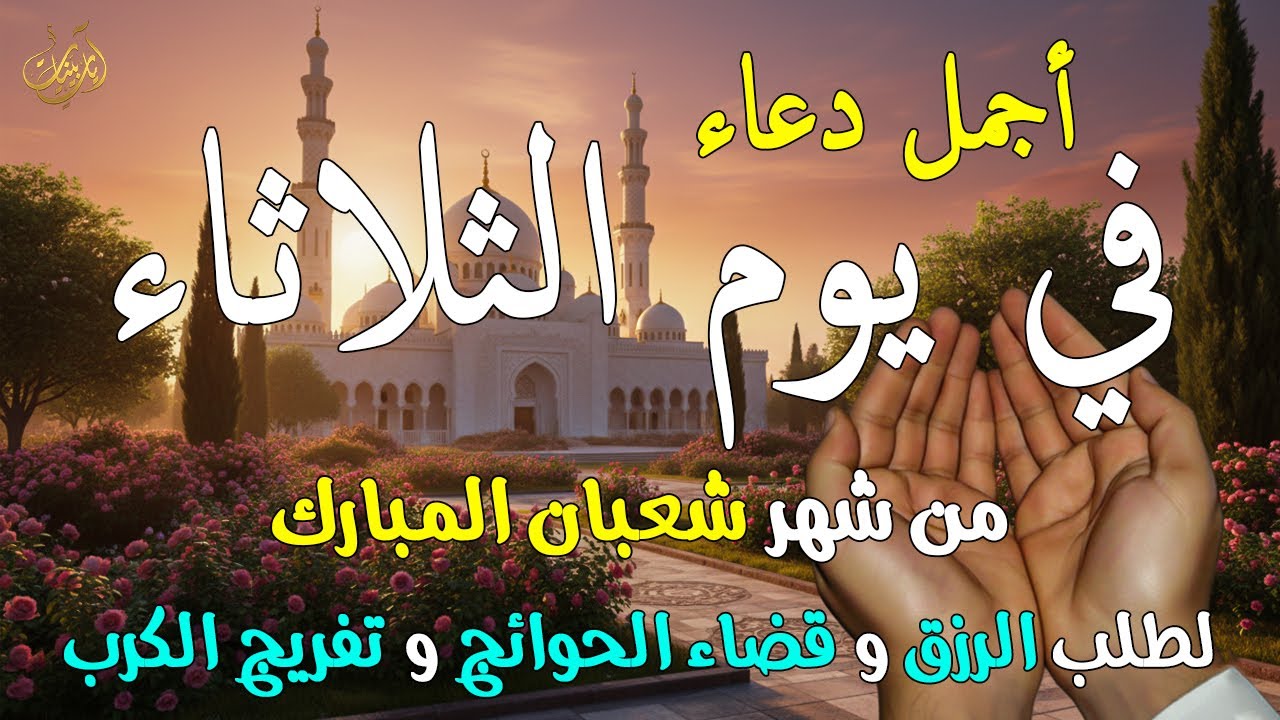 دعاء فى يوم الثلاثاء المستجاب دعاء في يوم 15 من شهر شعبان للرزق والشفاء العاجل وقضاء الحوائج 🤲(4k)