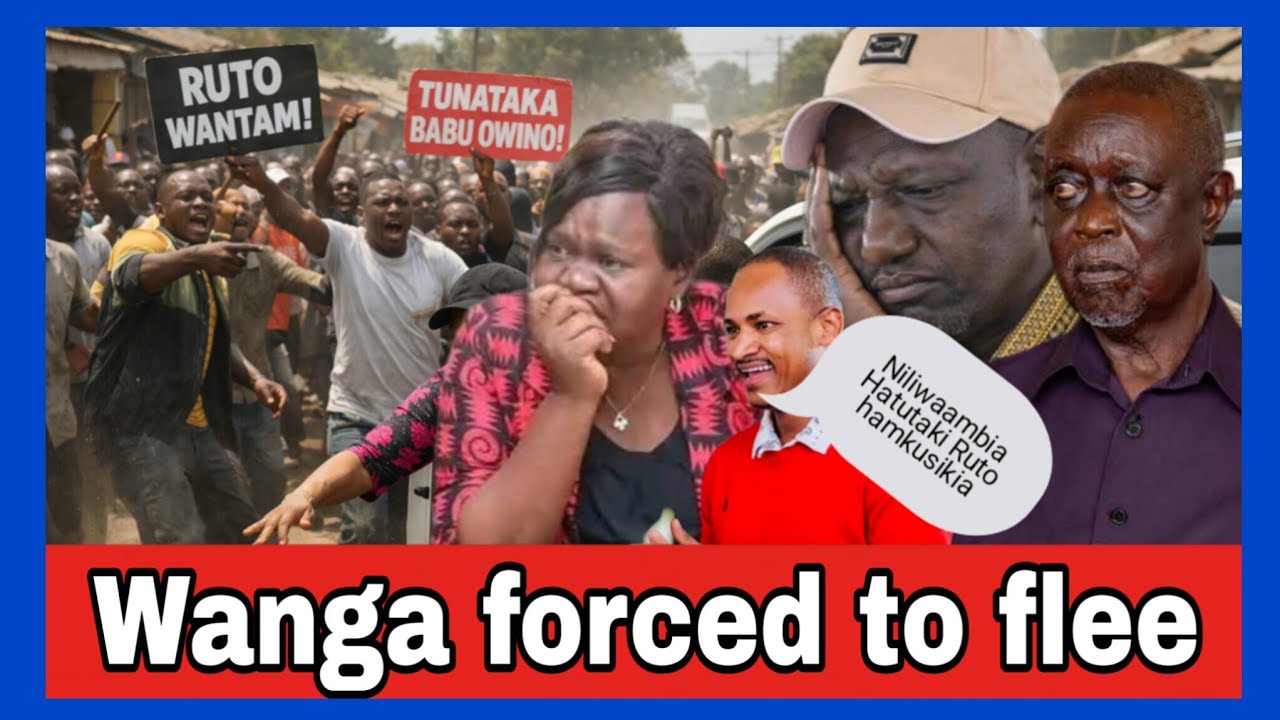 Oburu regrets as WANGA chased from KISUMU for Selling Ruto's TUTAM Agenda,crowd chants Wantam & Babu