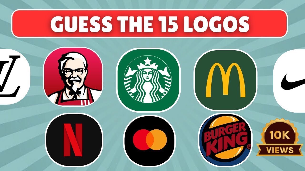 Guess The Logo In 5 Seconds | 15 Famous Logos | QuizNGame