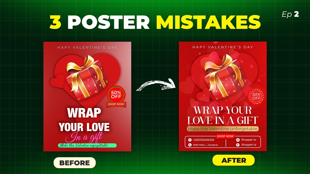 Why Your Valentine Poster Looks Okay but Not Professional