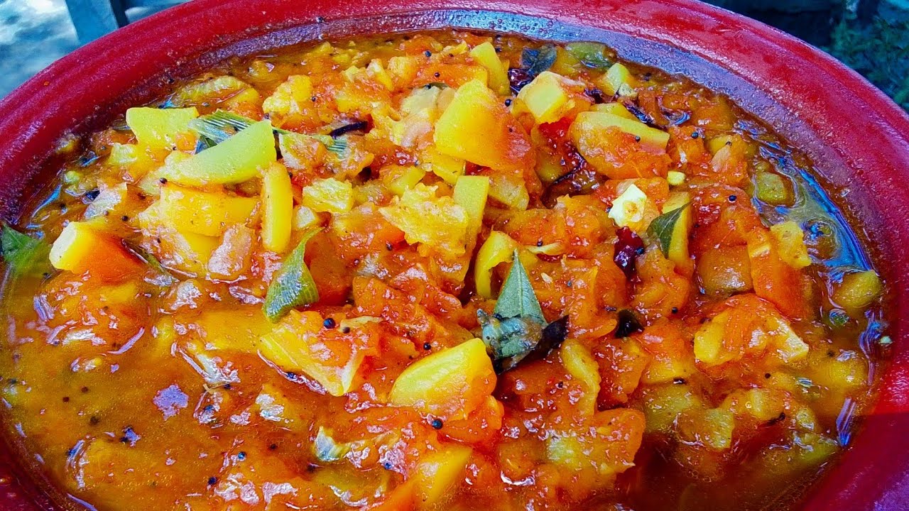 පැපොල් කරිය මෙහෙම හදන්න දන්නවද? | Village Style Papaya Curry|@aperesipi 