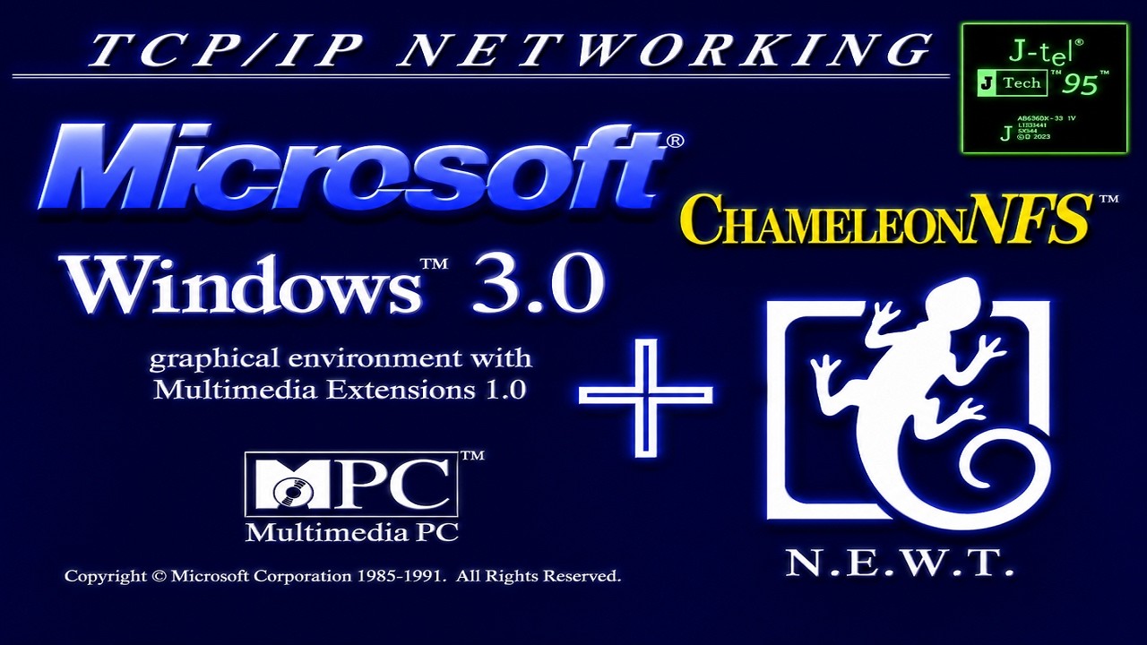 Сетевые протоколы TCP/IP в Windows 3.0 с мультимедийными расширениями!