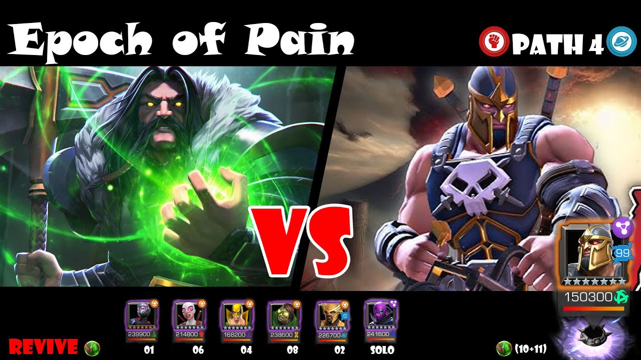 Epoch of Pain- Path 4(skill and cosmic) full walkthrough - Marvel Contest of Champions 