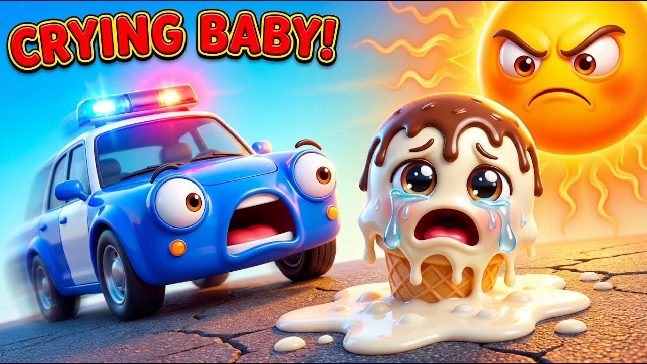 POLICE CAR vs CRYING ICE CREAM! 🍦🚓 Epic Rescue & Magic Car Wash | Cars for Kids