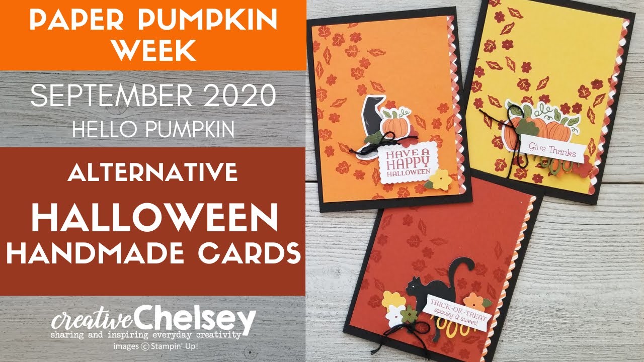 September 2020 Paper Pumpkin (Hello Pumpkin) Alternative Halloween Handmade Cards | Stampin Up