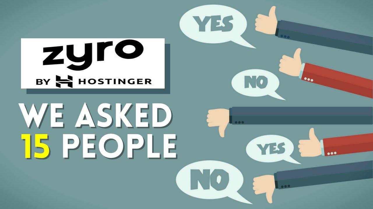 Zyro Website Builder Review - We Asked 15 People About Their Experience